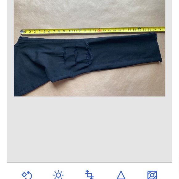 J Brand Women’s Distressed Black Skinny Jeans Raw Hems Stretch Denim - Picture 10 of 10